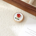 Vintage Rose Button Cover