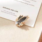Golden Butterfly Wing Button Cover
