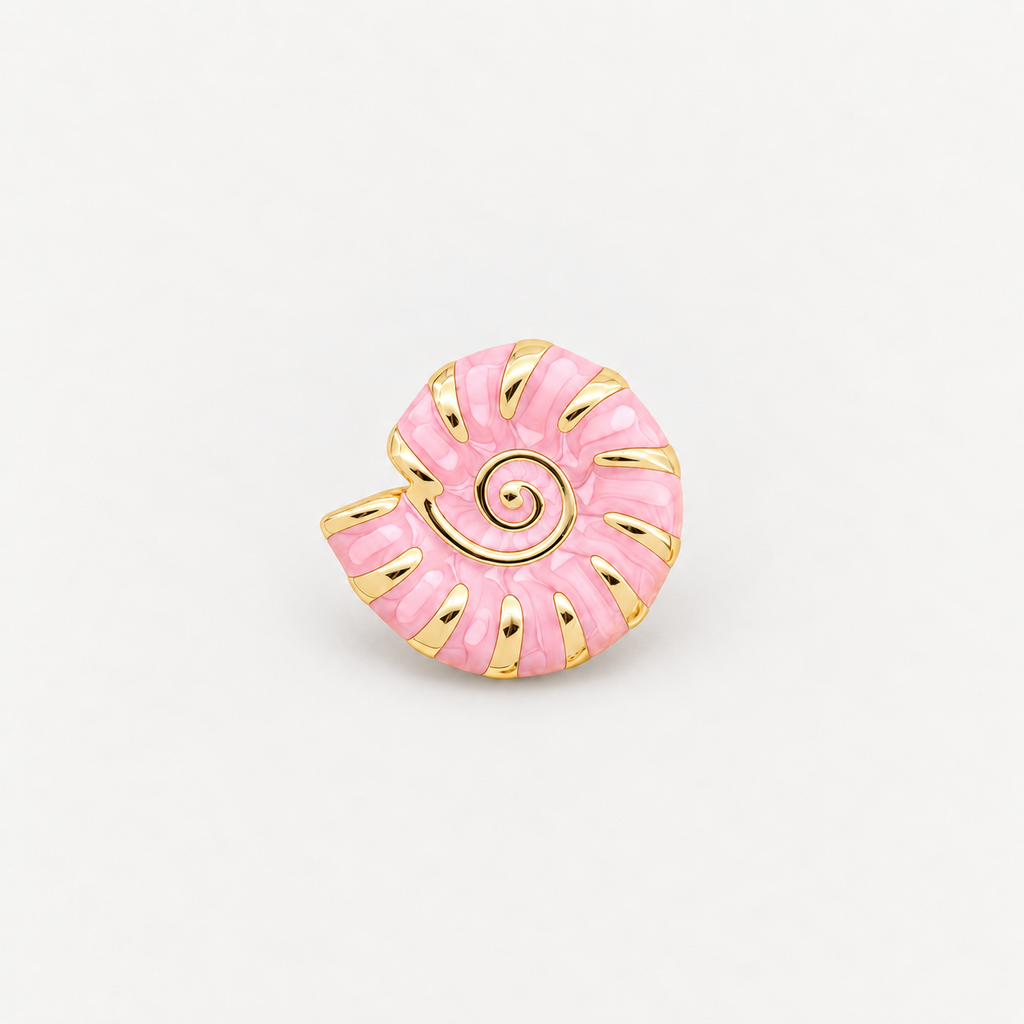 Nautilus Shell Button Cover