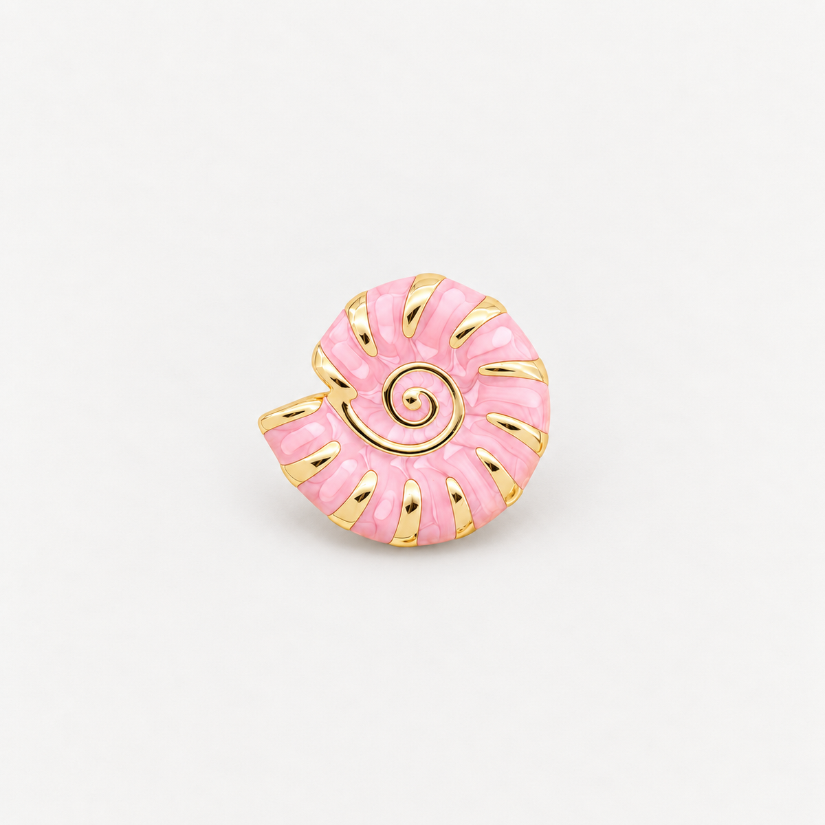 Nautilus Shell Button Cover