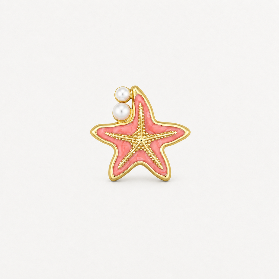 Starfish Pearl Button Cover