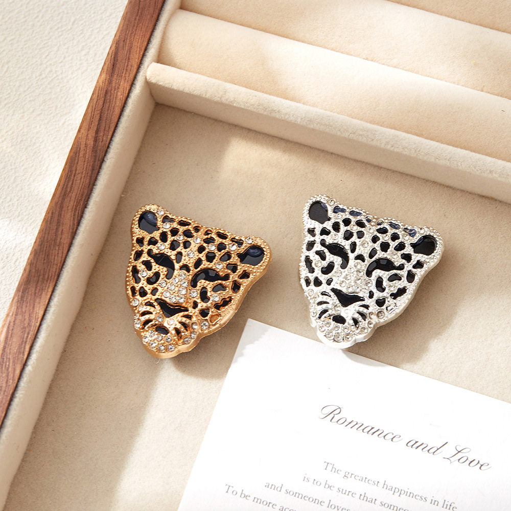 Sparkling Leopard Button Cover