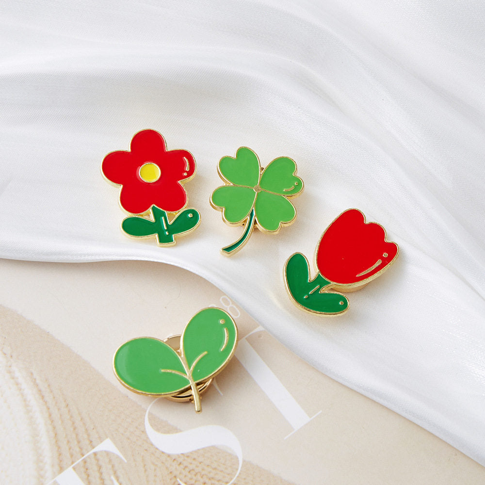 Clover & Sprout Button Cover