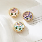 Sculpted Lotus Button Cover