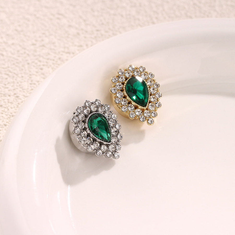Emerald Green Teardrop Button Cover