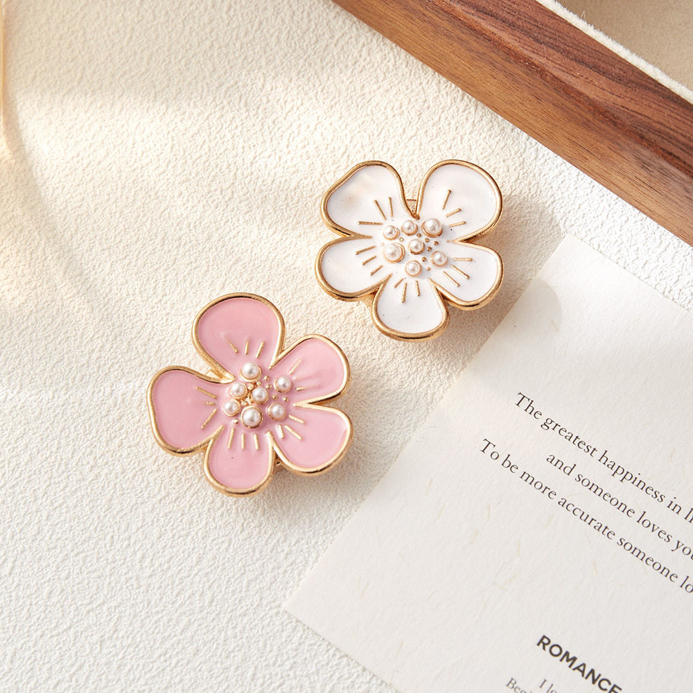 Pearl Accent Petal Button Cover