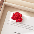 Crimson Rose Button Cover