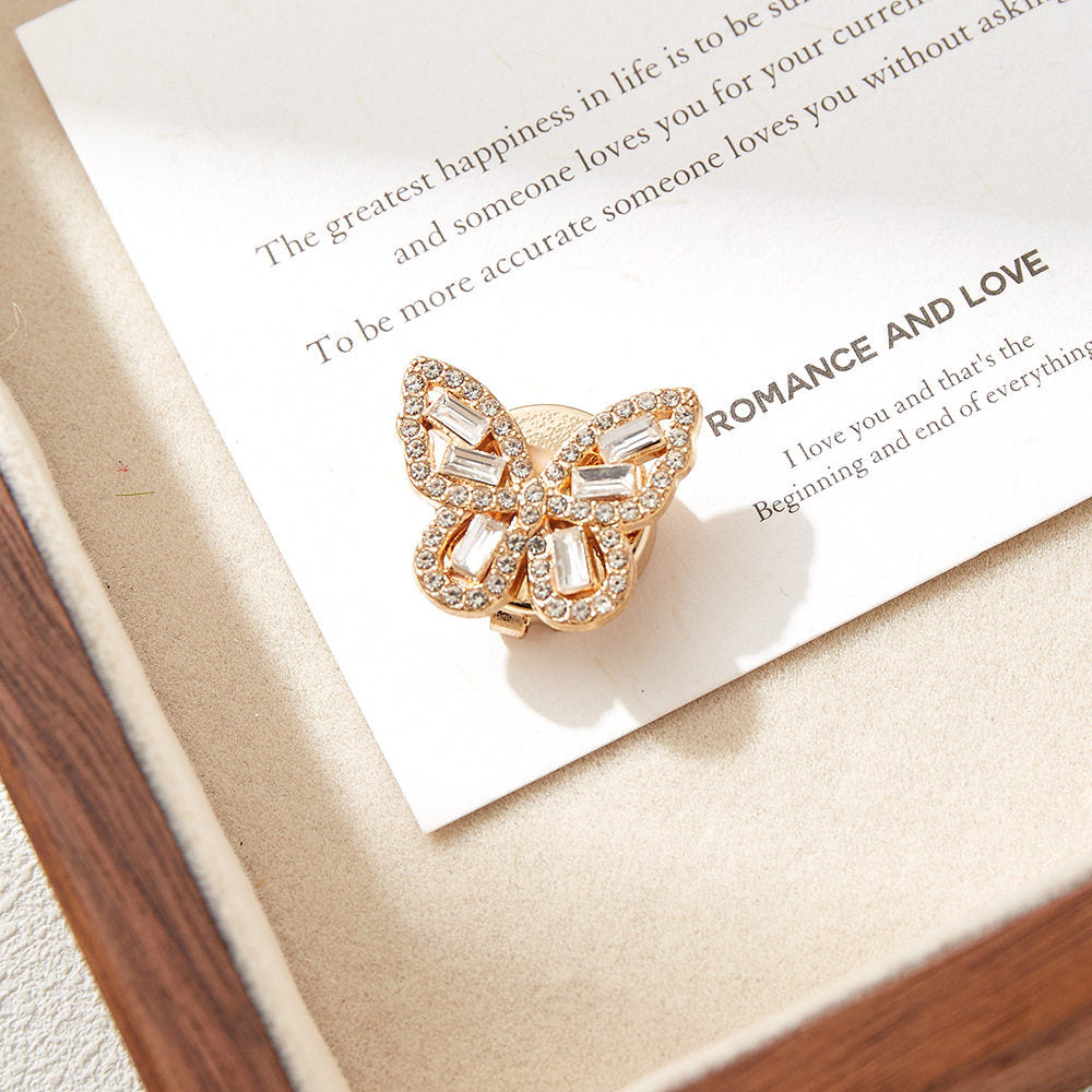 Shimmer Butterfly Button Cover