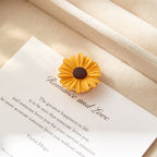 Sunflower Button Cover