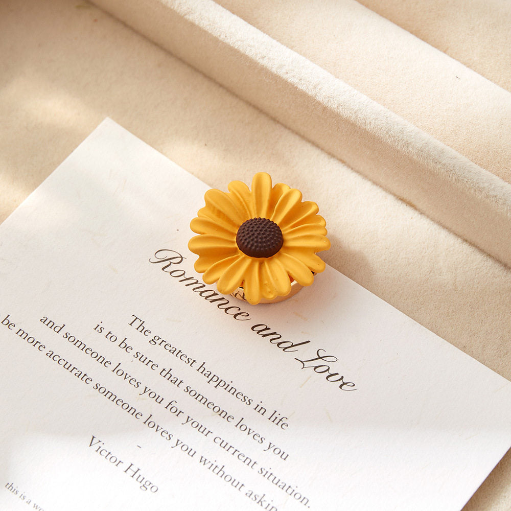 Sunflower Button Cover
