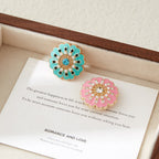 Vintage Blossom Button Cover