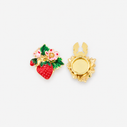 Strawberry Blossom Button Cover