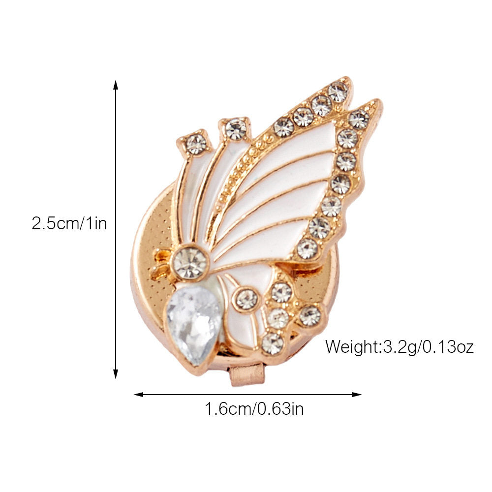 Golden Butterfly Wing Button Cover