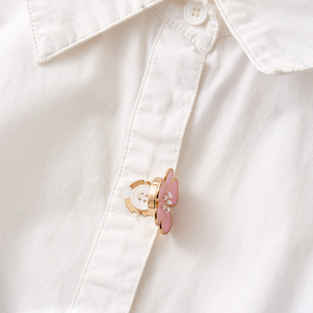Pearl Accent Petal Button Cover