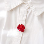 Crimson Rose Button Cover