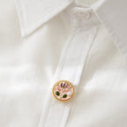 Sculpted Lotus Button Cover