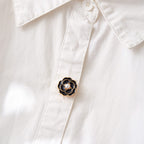 Pearl Accent Camellia Button Cover
