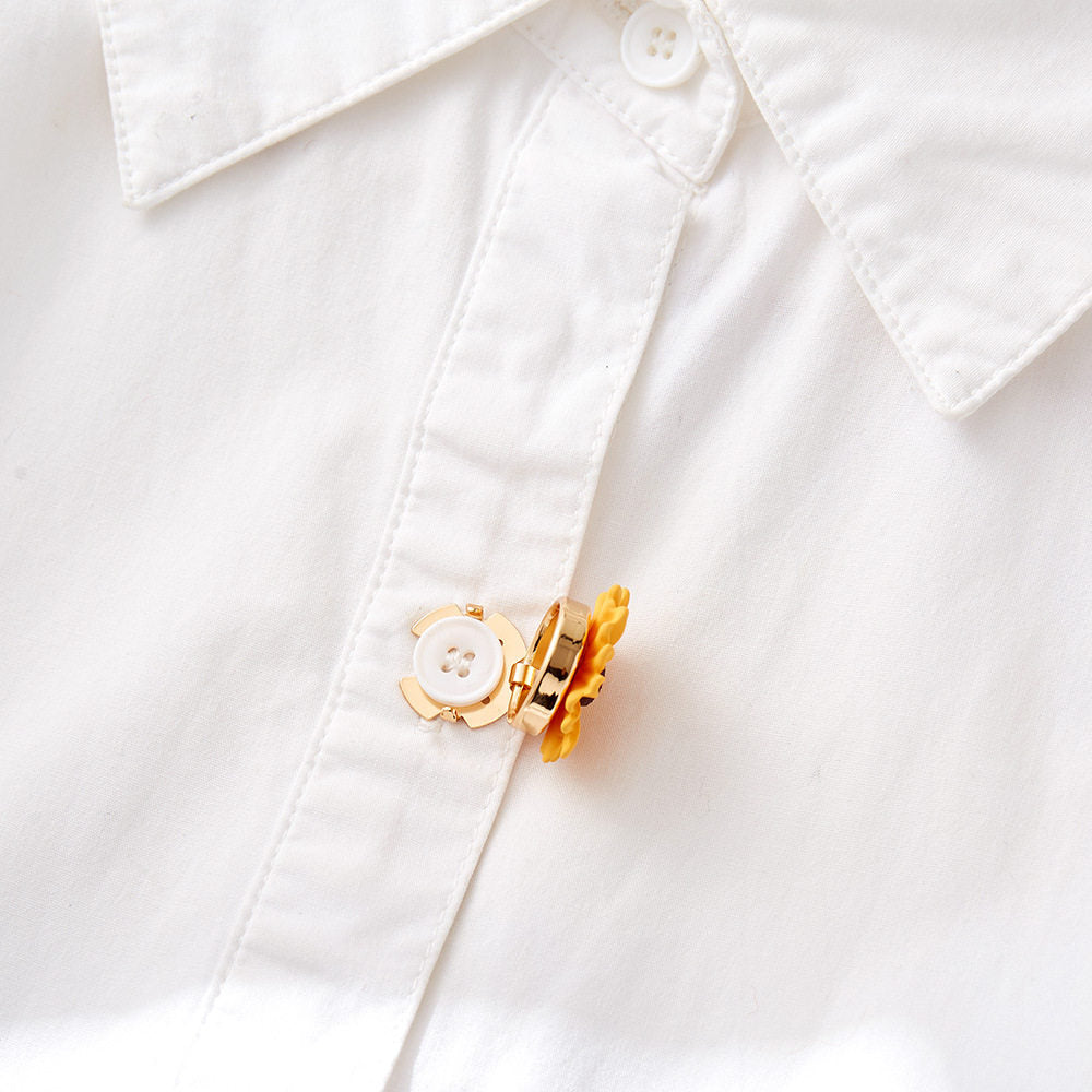 Sunflower Button Cover