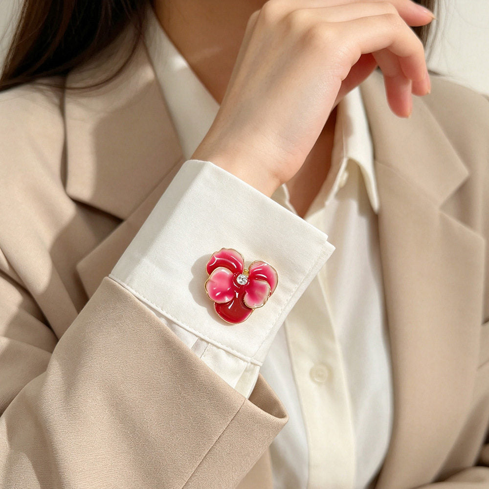 Ombré Blossom Button Cover
