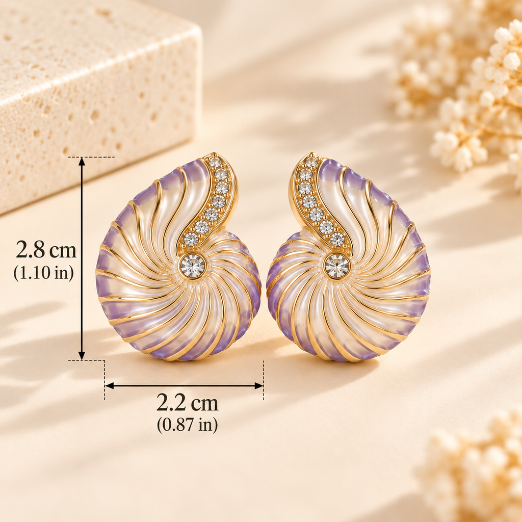 Spiral Shell Button Cover