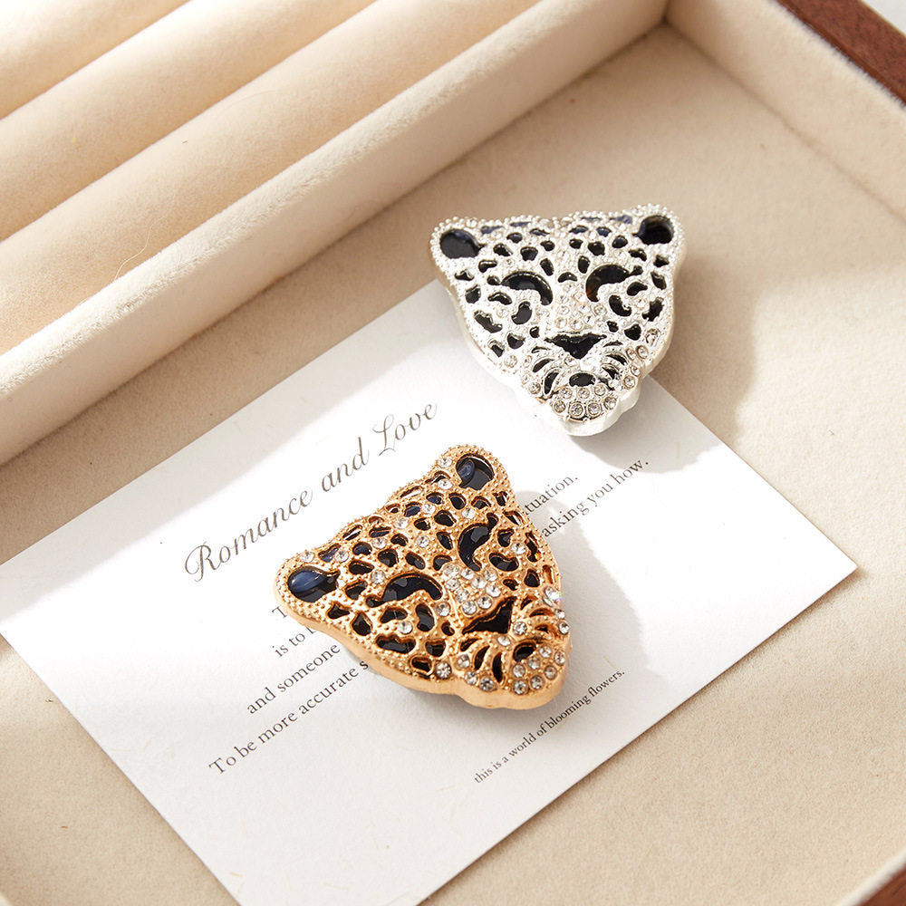 Sparkling Leopard Button Cover