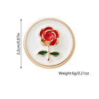 Vintage Rose Button Cover