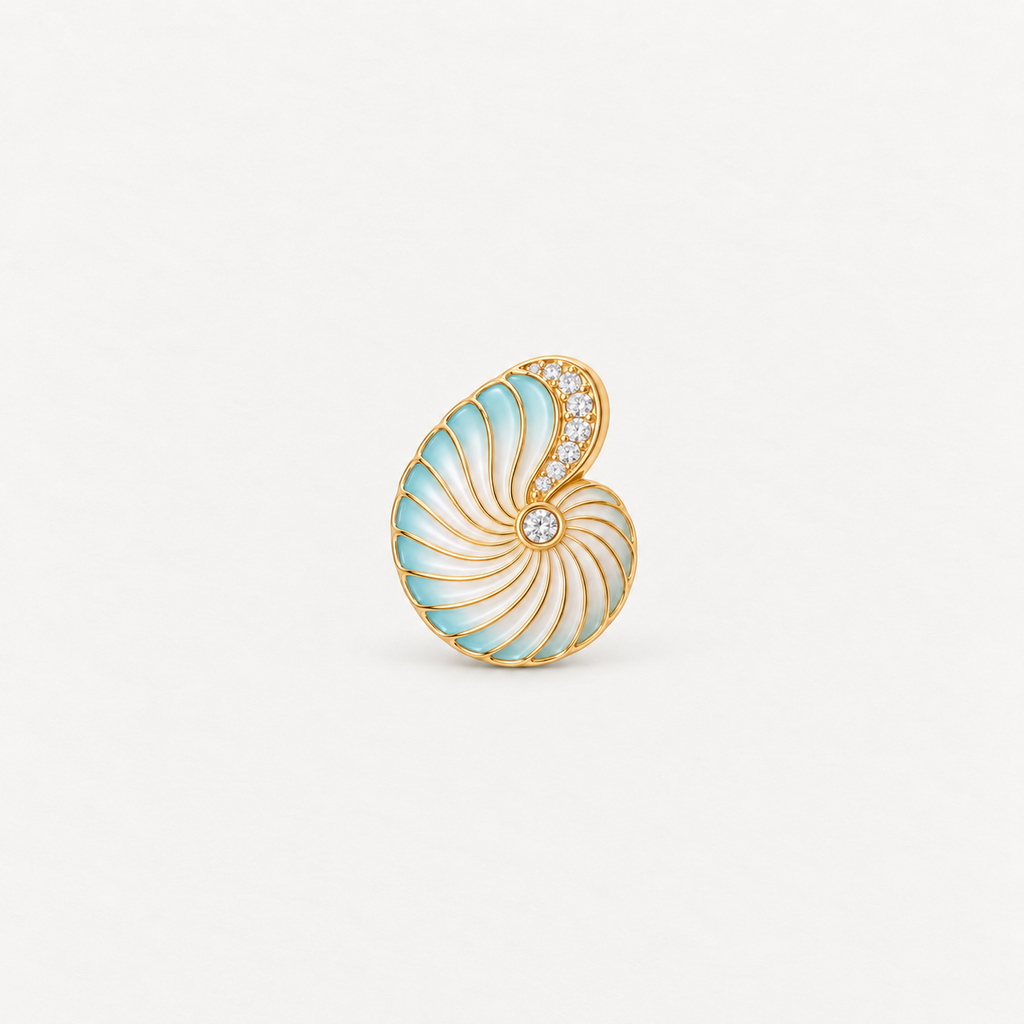 Spiral Shell Button Cover