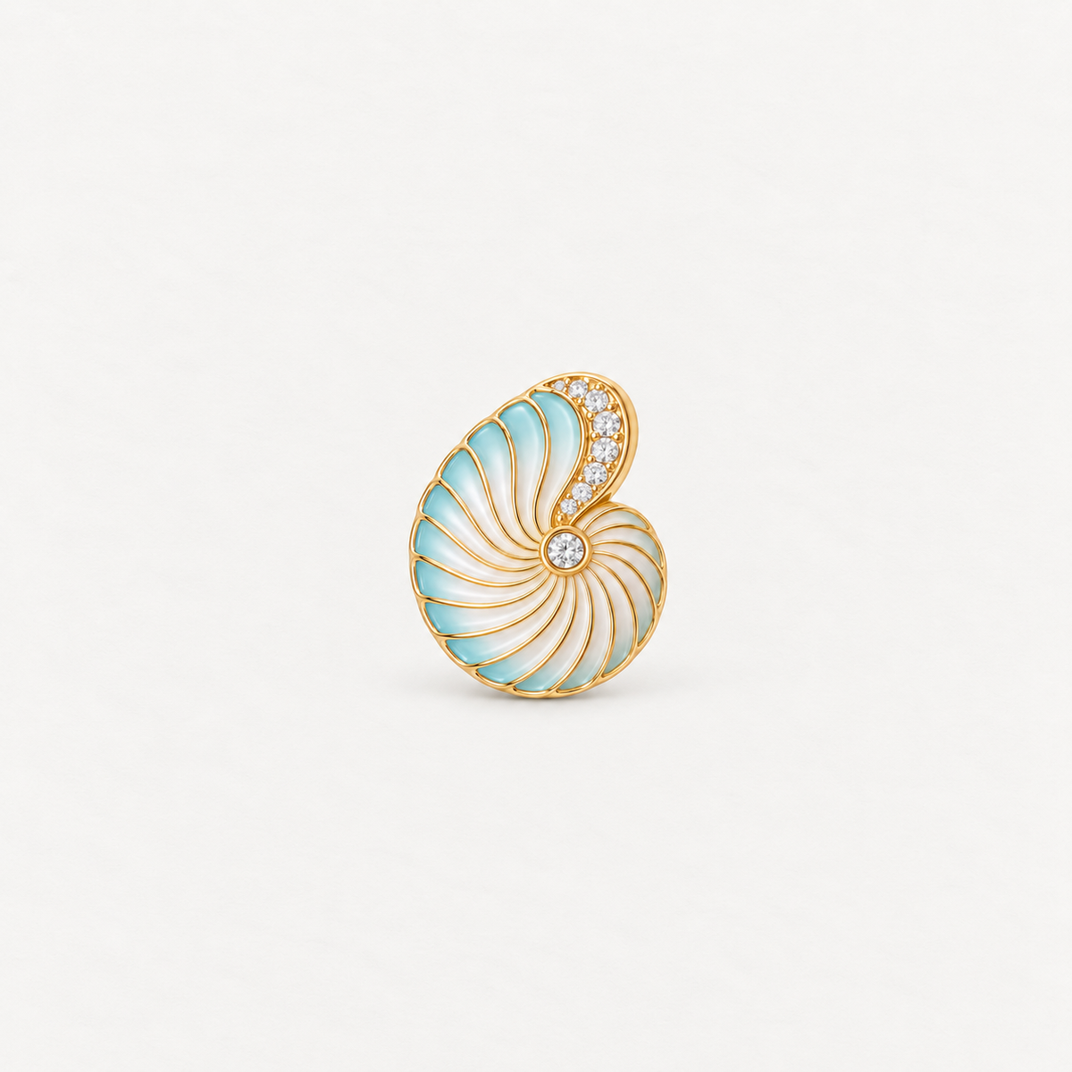 Spiral Shell Button Cover