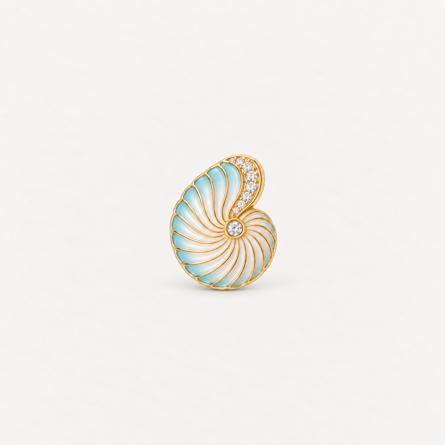 Spiral Shell Button Cover