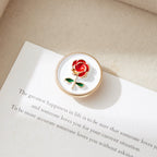 Vintage Rose Button Cover