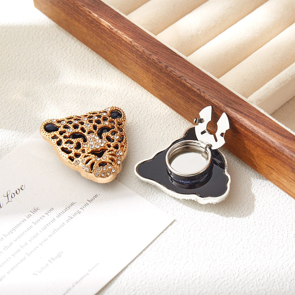 Sparkling Leopard Button Cover