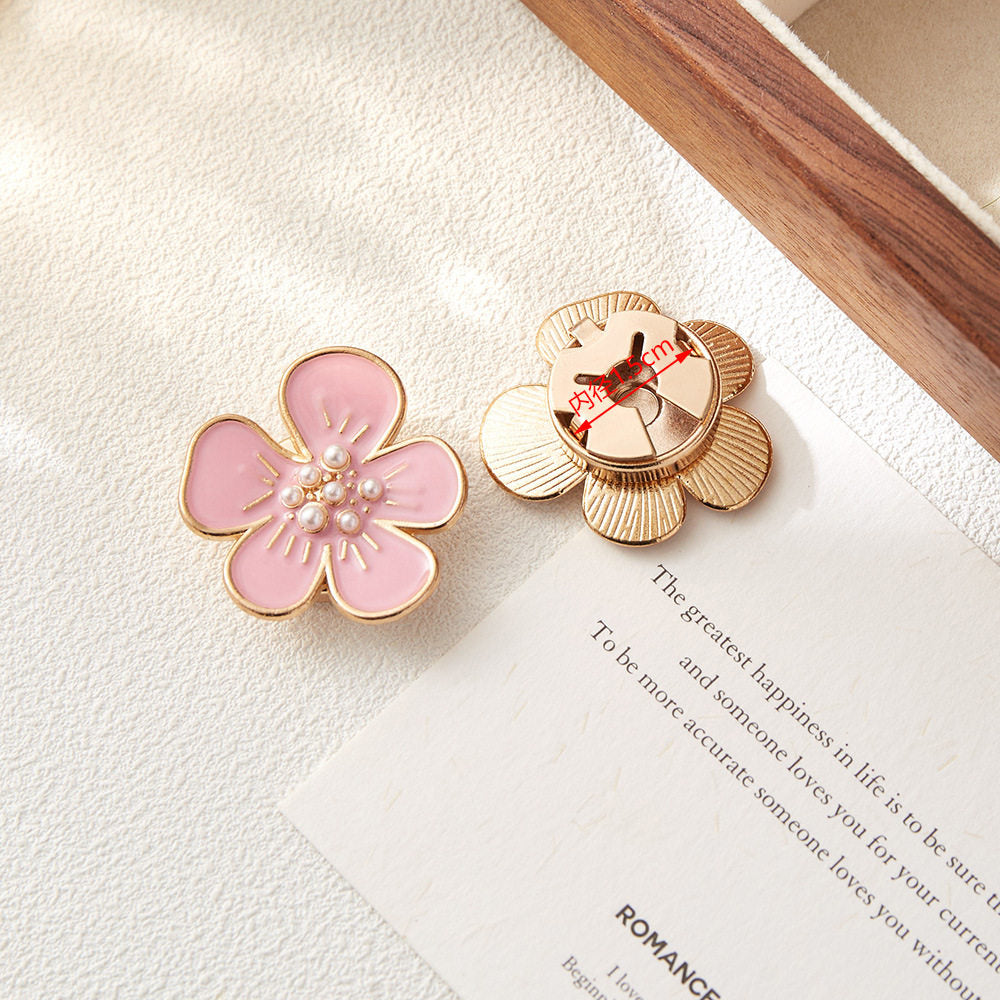 Pearl Accent Petal Button Cover