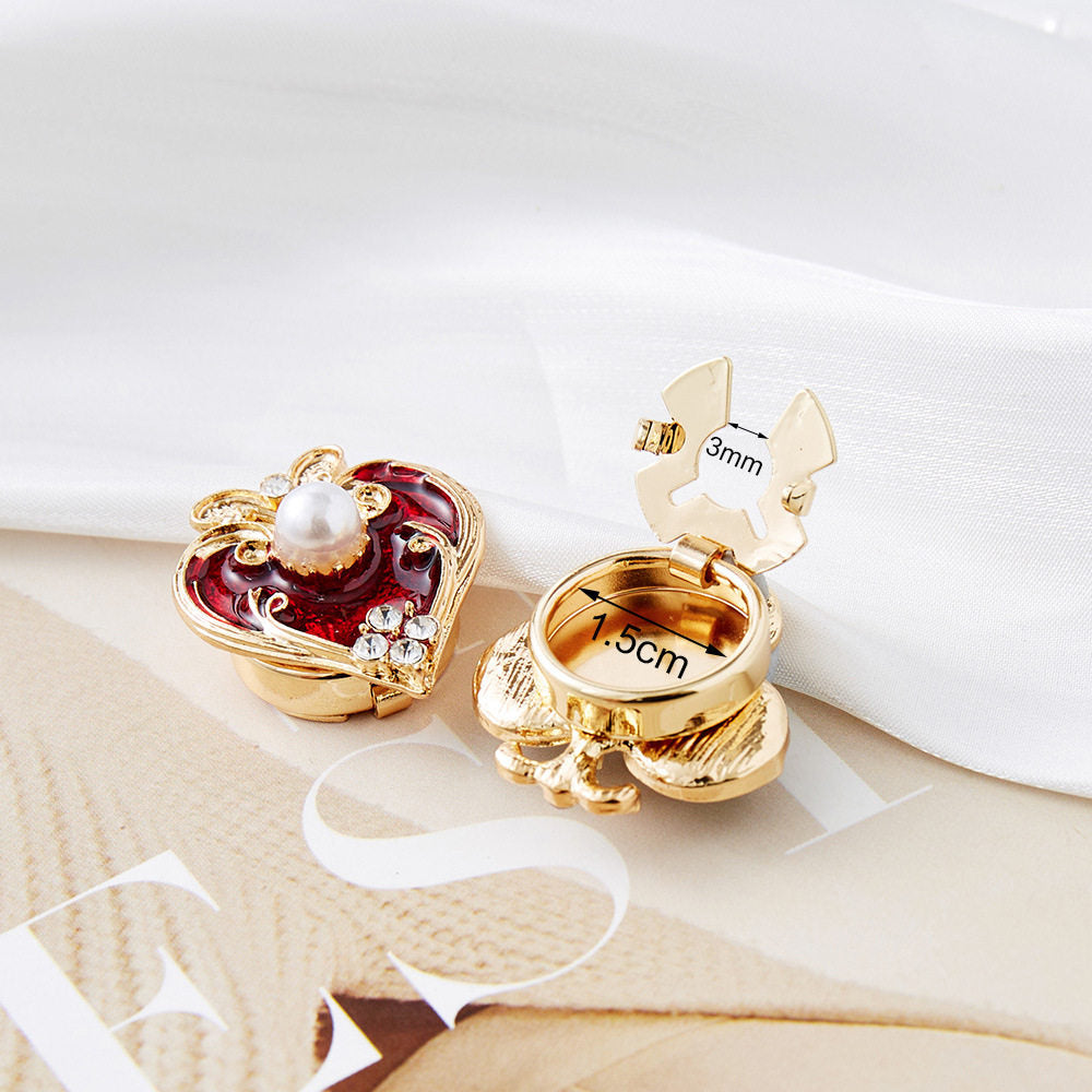 Clubs & Hearts Button Cover