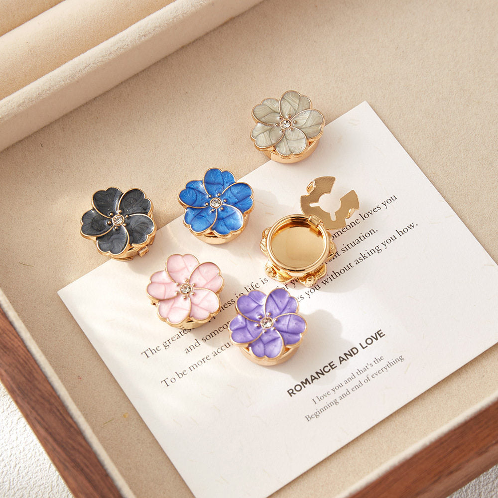 Delicate Blossom Button Cover