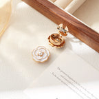 Pearl Accent Camellia Button Cover