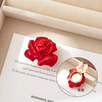 Crimson Rose Button Cover
