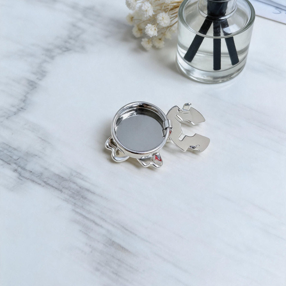 Teal Blossom Button Cover