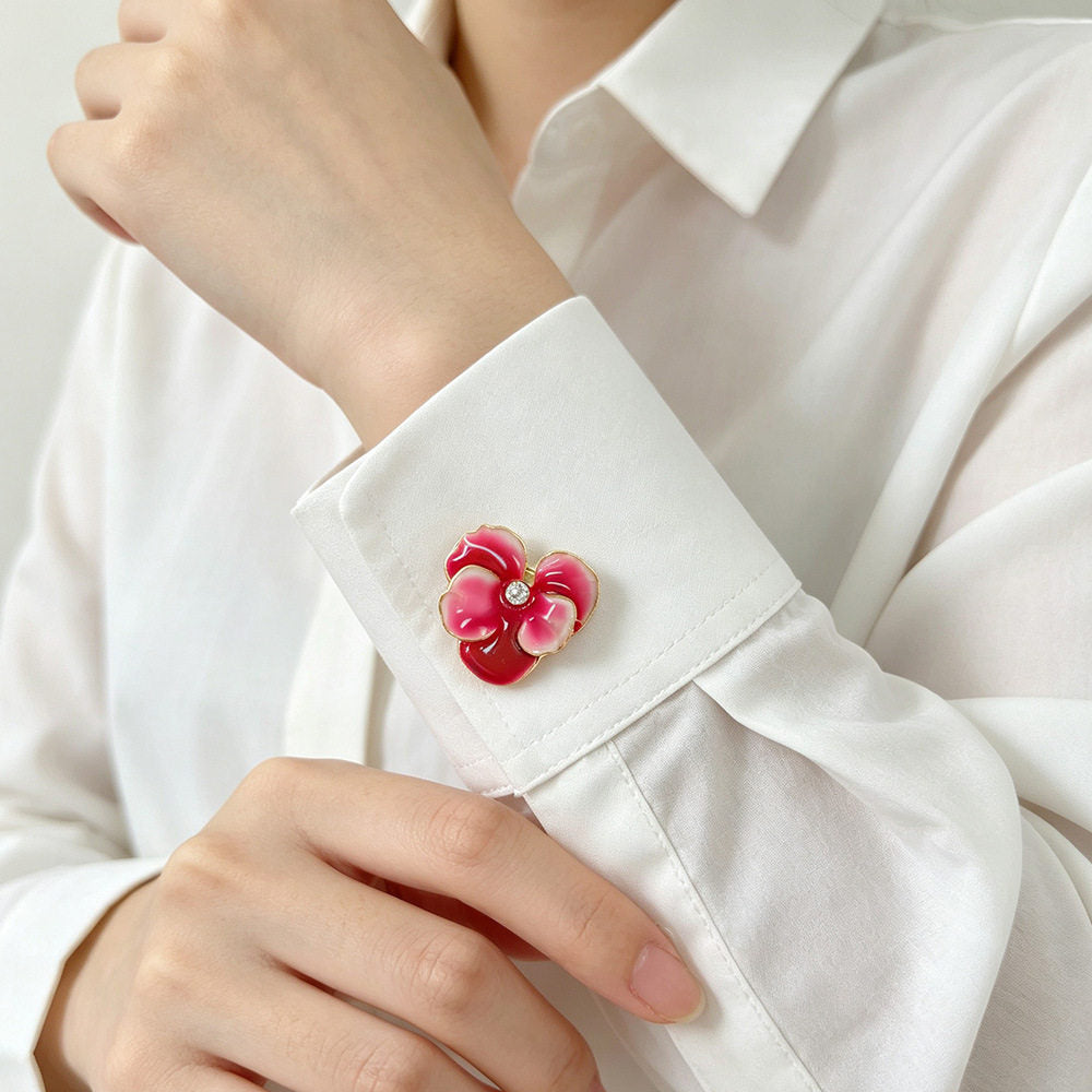 Ombré Blossom Button Cover