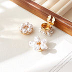 Pearl Accent Blossom Button Cover