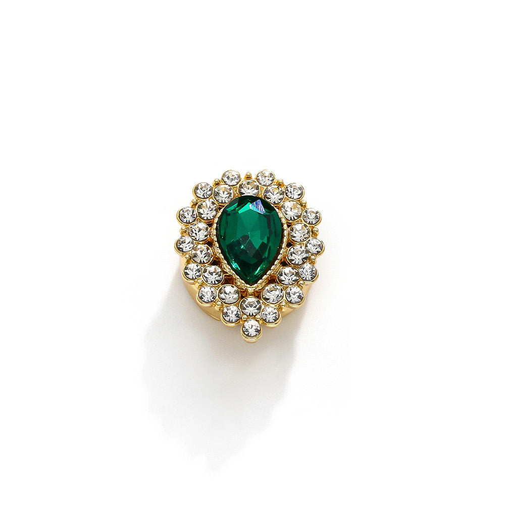 Emerald Green Teardrop Button Cover
