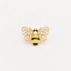 Bee Rhinestone Button Cover