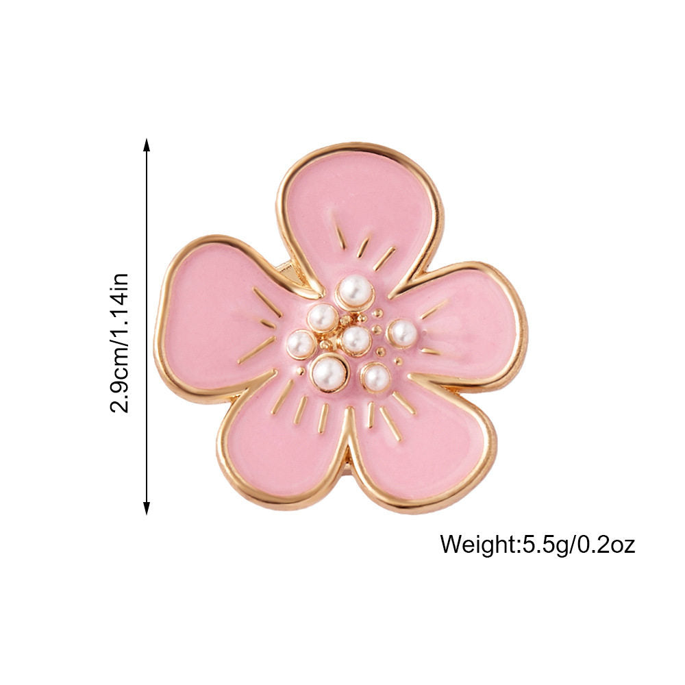 Pearl Accent Petal Button Cover