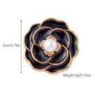 Pearl Accent Camellia Button Cover