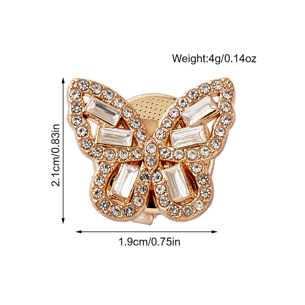 Shimmer Butterfly Button Cover