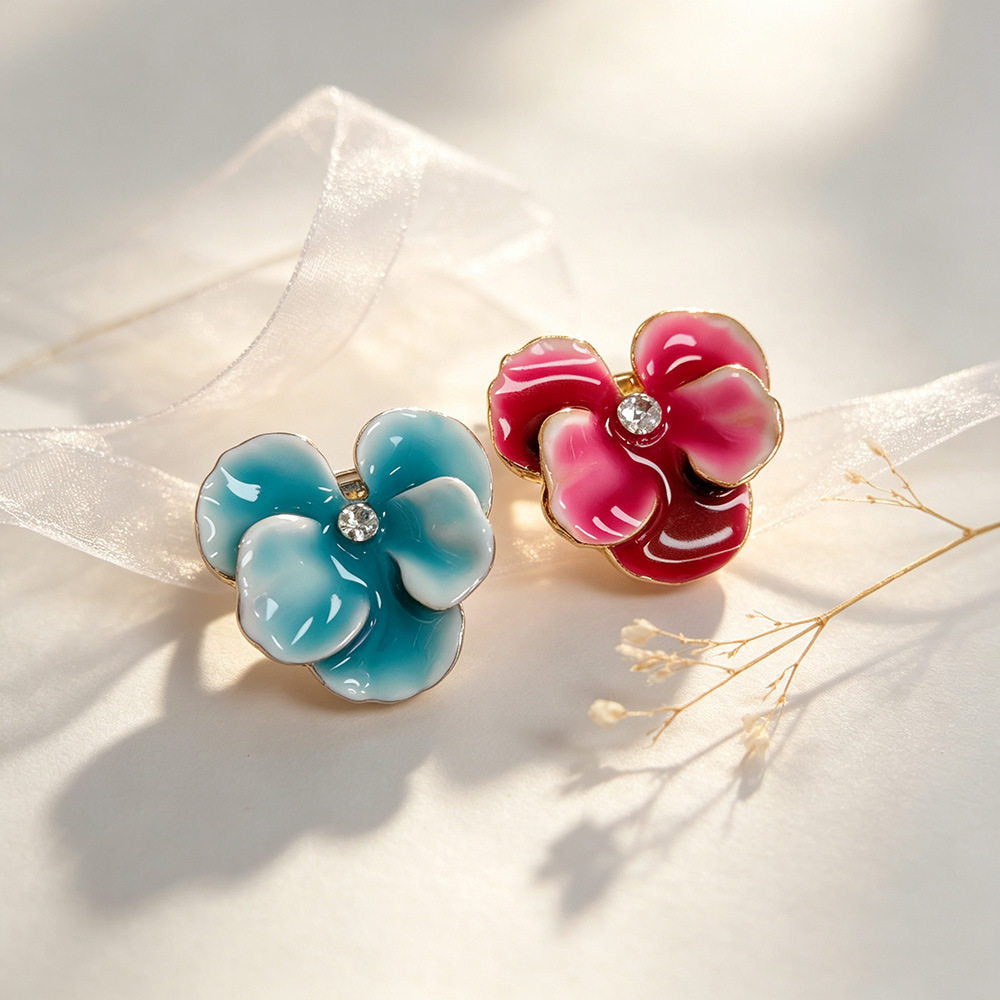 Ombré Blossom Button Cover