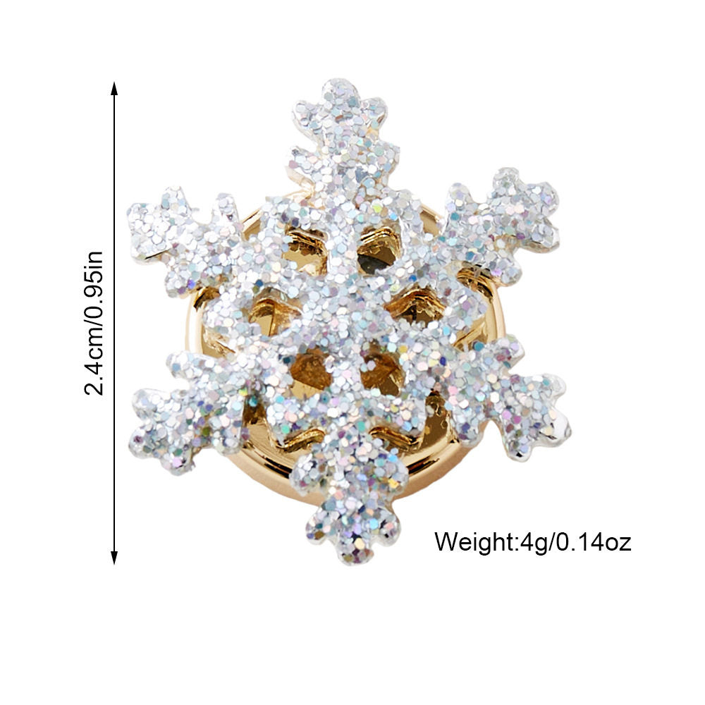 Snowflake Button Cover