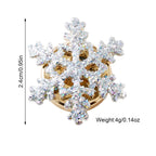 Snowflake Button Cover