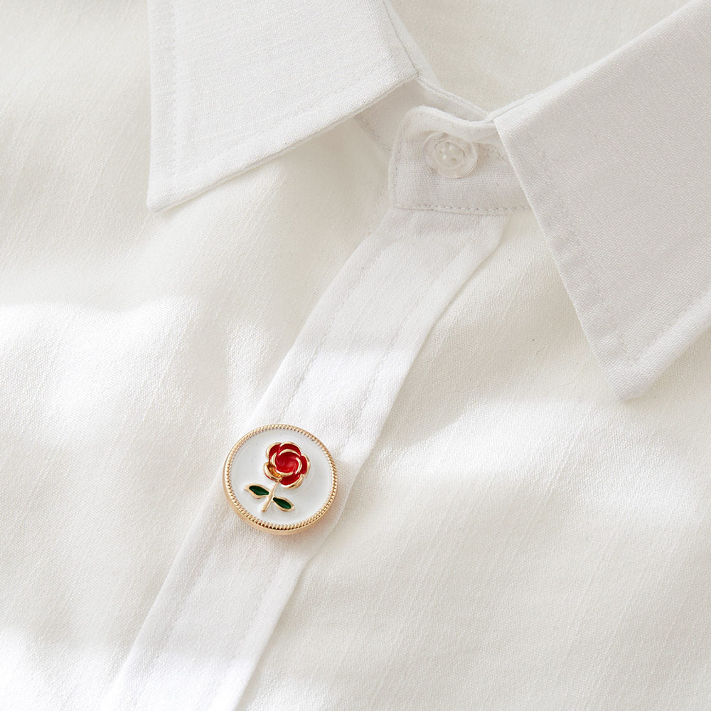 Vintage Rose Button Cover