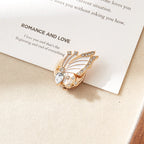 Golden Butterfly Wing Button Cover