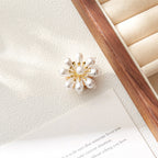 Pearl Accent Blossom Button Cover